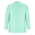 thumbnail image 3 of Blazer Jacket for Women Zpanxa Women's Casual Long Sleeve Jacket, Lapel Button Slim Work Office Blazer Jacket, Casual Open Front Work Office Outerwear Mint Green L, 3 of 4
