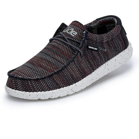 

Hey Dude Men s Wally Sox Gargoyle Red Size 9 | Men’s Shoes | Men s Lace Up Loafers | Comfortable & Light-Weight