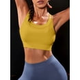 thumbnail image 2 of PISONIC Women's High-Impact Sports Mesh Bra with Back Cross Design & Removable Pads - Breathable Medium-Stretch Fabric, Solid Color for Cycling, Yoga, Running, Fitness, 2 of 8