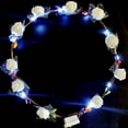 thumbnail image 1 of Fiudx Anillo de Flores Led, Tocado Festivo con Luz, Aro con Batería Reemplazable, Corona con 3 Modos de Iluminación, Ideal para Fiestas y Conciertos, Diversión para Niños y Adultos, Hasta 3 Horas de, 1 of 1