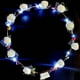 thumbnail image 1 of Corona emisora de luz con aro de espuma y flores LED de 10 luces, 1 of 1