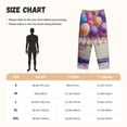 thumbnail image 3 of Kdxio Women's Comfy Stretch Colorful Balloon Cake Celebration Print Drawstring Pajama Pants-X-Large, 3 of 5