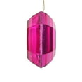 thumbnail image 2 of Vickerman 6" Pink Square Jewel Glitter Ornament. Features pink glitter around the edge, 2 per bag., 2 of 2