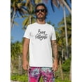 thumbnail image 2 of Buon Ferragosto Noir T-Shirt Men -Image by Shutterstock, Male 4X-Large, 2 of 4
