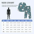 thumbnail image 6 of Kll Elegant Flamingo Sleepwear Mens Flannel Pajamas,Long Cotton Pj Set, 6 of 9