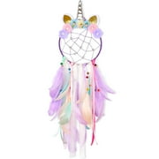 Feather Dream Catchers for Girls Unicorn Dream Catcher Wall Decor for Bedroom