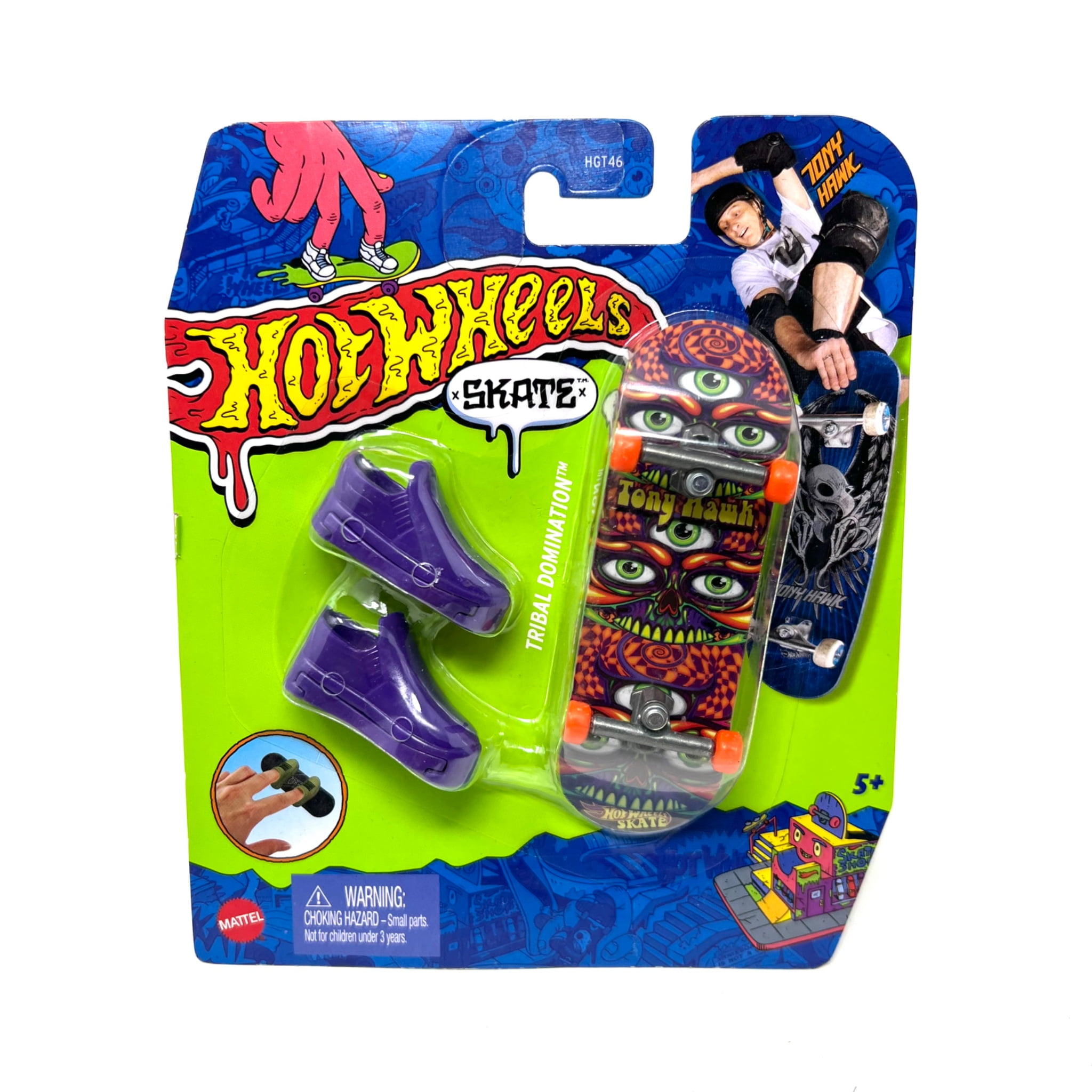Hot Wheels Skate Tony Hawk Transforming Skate Bus with 1 Exclusive