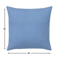 thumbnail image 4 of Casual Cushion Solid Sunbrella® Fabric 1-Piece Outdoor Throw Pillow, 20"W x 20"L, Cast Ocean, 4 of 5