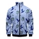 thumbnail image 3 of Chaqueta con cuello alto y cremallera con estampado digital 3D de hojas hawaianas para hombre y mujer, chaquetas de manga larga, ropa de calle de moda para hombre, 3 of 5