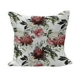thumbnail image 1 of Shabby Flora Fluffy Throw Pillow Cushion Cover, Country Style Floral Flower Roses Watercolor Image Art, Decorative Square Accent Pillow Case, 18" x 18", Dark Coral Maroon, by Ambesonne, 1 of 5