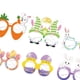 thumbnail image 4 of Gafas de conejito de Pascua con forma de huevo y zanahoria, accesorios para fotos, gafas de conejito de Pascua para bebé 6 uds estilo A, 4 of 6