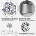 thumbnail image 5 of Designart 'Bouquet Peonies In Blue and White' Traditional Circle Metal Wall Art 36x36 - Disc of 36, 5 of 5