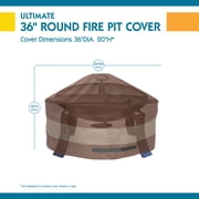 duck covers ultimate 36-in. round fire pit cover