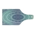 thumbnail image 2 of Navy and Teal Cutting Board, Ombre Mandala Old Art Effects Bohemian Pattern Illustration, Decorative Tempered Glass Cutting and Serving Board, Wine Bottle Shape, Dark Blue White, by Ambesonne, 2 of 5