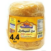 Rani Kolhapuri Gur (Jaggery) 2Kg (4.4Lbs) ~ Unrefined Cane Sugar, No Color Added, Gluten Friendly | Vegan | NON-GMO | No Salt Or Fillers