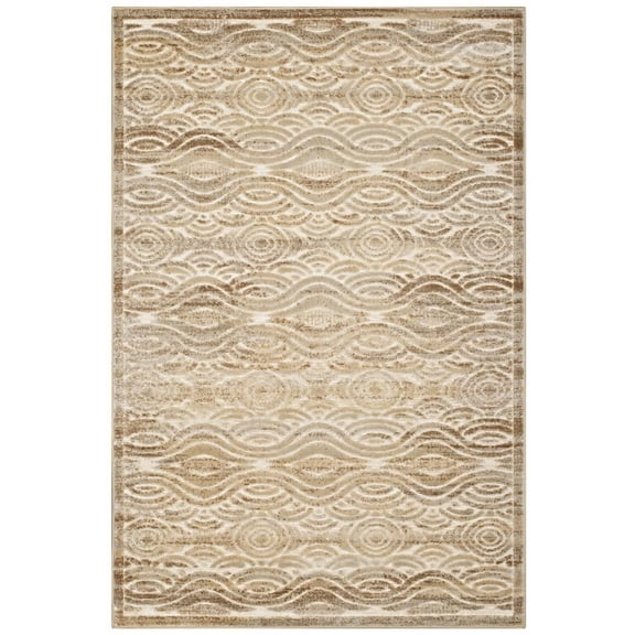 Area Rug Runner Floor Carpet, Tan, Fabric, 5x8, Living Kitchen Cafe Bistro Hospitality Restaurant, Modern Contemporary HB35801