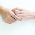 thumbnail image 4 of Accessories Micro Diamond Stainless Steel Ring Titanium Steel Couple Ring Gloss Simple Single Diamond Ring, 4 of 5