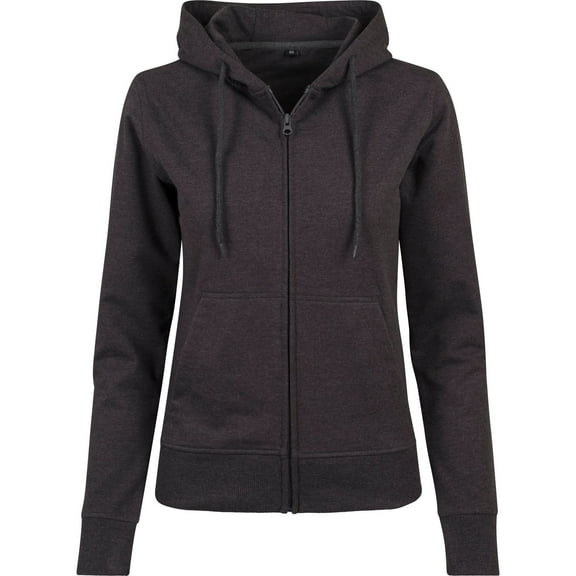 Build Your Brand Womens Terry Zip Hoodie