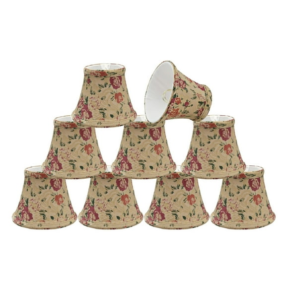 Aspen Creative Corporation 5'' Fabric Bell Candelabra Shade (Set of 9)