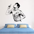 thumbnail image 3 of Neymar Barcelona pegatina de pared jugador de fútbol decoración de la habitación extraíble 46x58cm, 3 of 3
