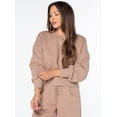 thumbnail image 2 of Celebrity Pink Women's and Women's Plus Pullover Sweatshirt, Sizes XS-4X, 2 of 7