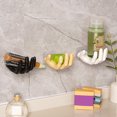 thumbnail image 3 of Flmtop Wall Hook Punch-free Trace-less Eco-friendly Creative Convenient Decorative Resin Hand Shape Storage Hook Key Accessories, 3 of 11