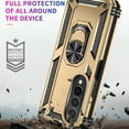 thumbnail image 5 of Allytech Rugged Case for Samsung Galaxy Z Fold4, Military Grade Protection Shockproof Cover with Metal Rotatable Ring Stand, Magnetic Car Mount Holder Case for Samsung Galaxy Z Fold4 - Gold, 5 of 9