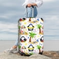 thumbnail image 3 of Lsque Penguins On The Beach Printed Luggage Cover, Travel Luggage Protector,Scratch and Dirt Resistant, Fits 18-32 Inch Luggage - X-Large, 3 of 9