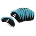 thumbnail image 4 of 10 Unidades/paquete de Cubierta de Neopreno para Palos de Golf DYNWAVEMX Cubierta de Hierro Negro + azul cro, 4 of 8
