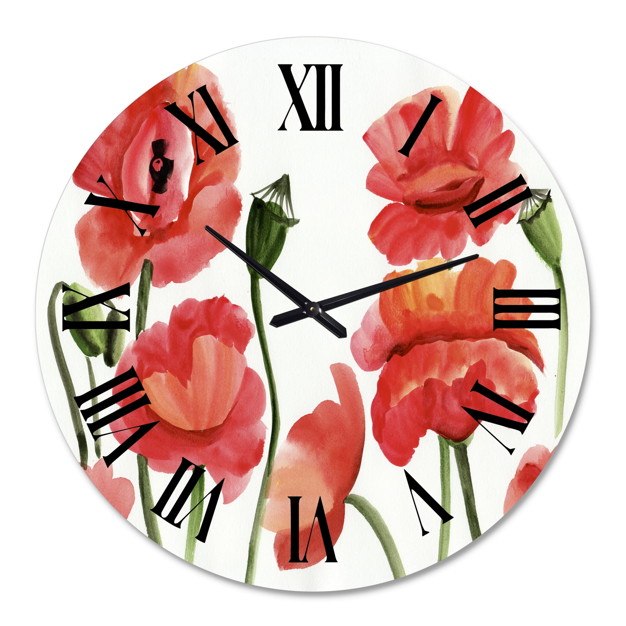 Designart 1 in Quartz Traditional Wall Clock