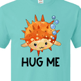 thumbnail image 4 of Inktastic Hug Me Cute Pufferfish with Bubbles T-Shirt, 4 of 5