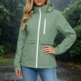 thumbnail image 5 of HAiming Womens Waterproof Jackets Long Sleeve Casual Zip up Casual Workout Jackets with Pockets Winter Outdoor Jackets, 5 of 9