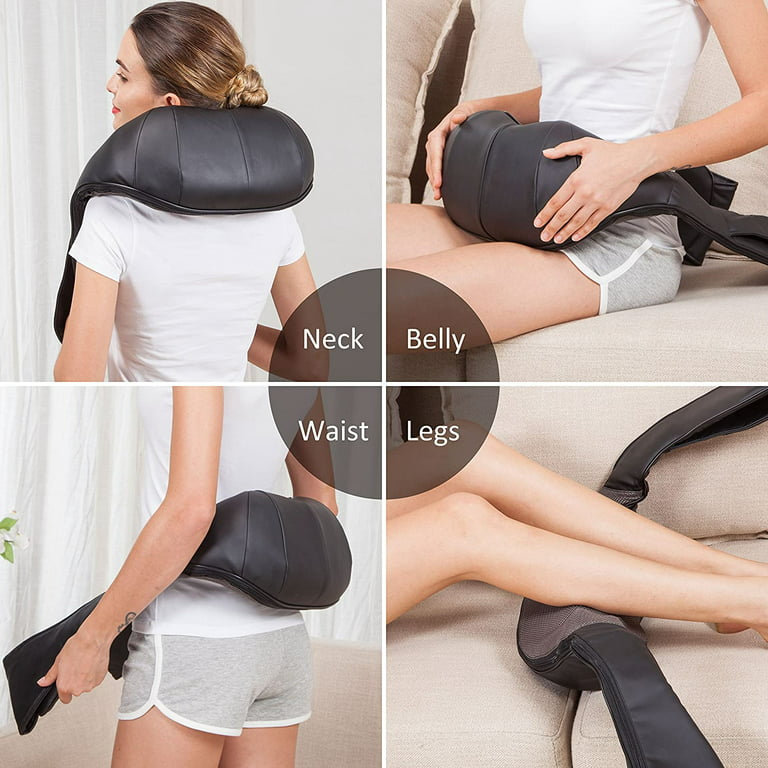 Neck Massager, Shiatsu Back Neck Massager With Heat, Electric Massager For  Back & Shoulder, Massage Pillow For Neck, Back, Shoulder, Leg, Deep Massage  At Home For Muscle Pain Relief - Temu