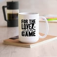 thumbnail image 2 of Novelty Baseball Decorative Mug, Unique Baseball Ceramic Coffee Mug, For The Love Of The Game Porcelain Tea Mug Cup, Baseball White Mug 15 Oz., 2 of 7