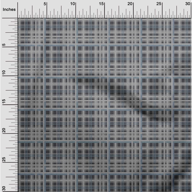oneOone Cotton Cambric Fabric Tartan Check Print Fabric By The Yard 56 Inch Wide