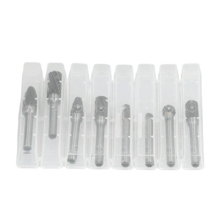 

Zerodis 8pcs Tungsten Carbide Burr Bits Dia 6mm File Set For Wood Carving Working Carbide Rotary Burr Set