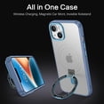 thumbnail image 3 of for iPhone 14 Plus Magnetic Case with Invisible Stand [Compatible with Magsafe], Clear Full Body Protective Cover Transparent Shockproof Phone Case for iPhone 14 Plus 6.7", Blue, 3 of 17