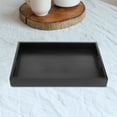 thumbnail image 6 of Wooden Tea Tray for Storage Use Beautiful and Practical Safe Black Synthetic Material 1, 6 of 6