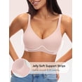 thumbnail image 2 of LUCKMEEY Women Deep V Plunge Seamless Wireless Support Convertible Bralette, 2 of 6