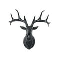 thumbnail image 3 of 3D Stag Head Wall Sculpture, Modern Deer Head Artwork For Home, Gallery & Studio Decor - Realistic Animal Head Statue Mount Alternative, 3 of 9