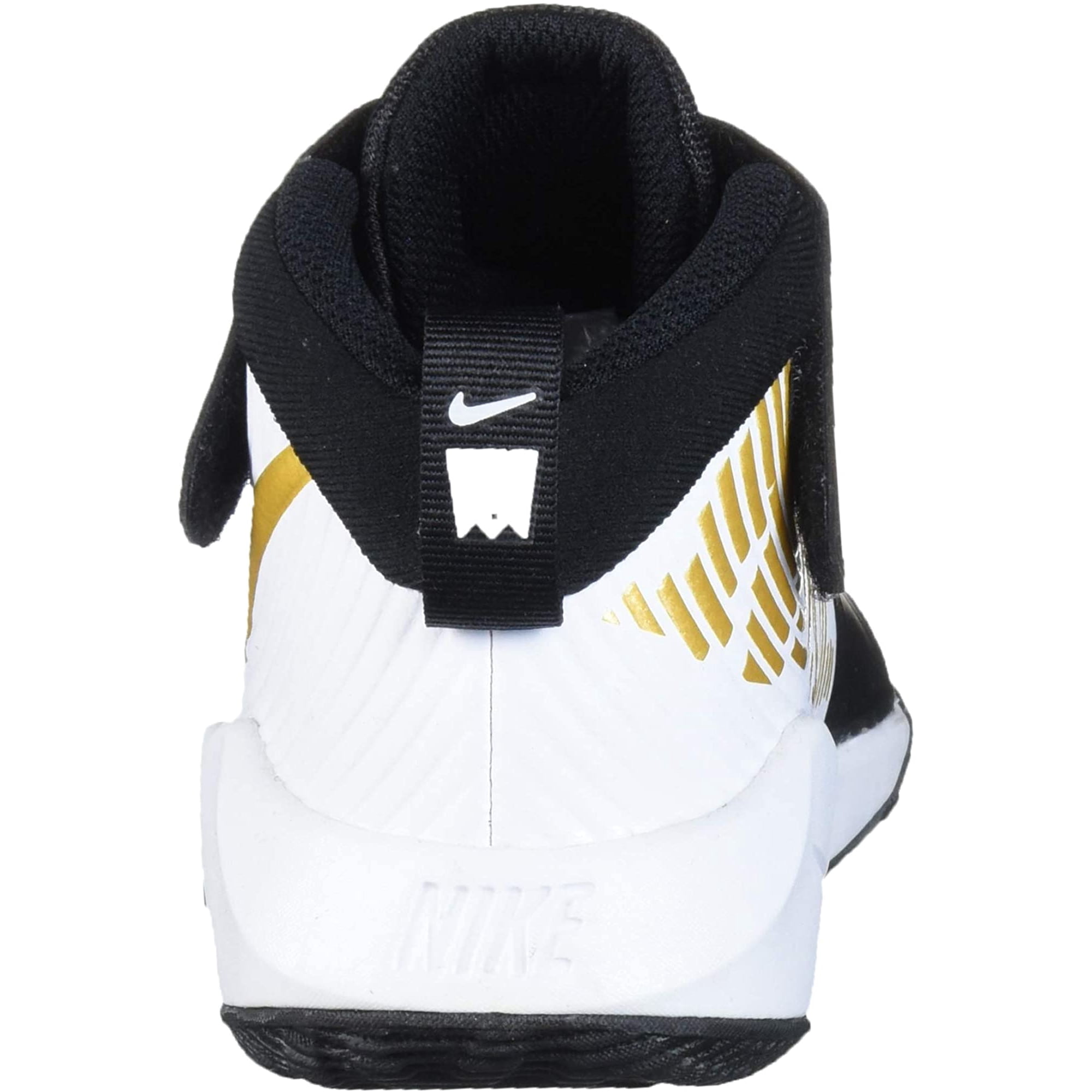 Nike Unisex Team Hustle D 9 Pre School Basketball Shoe Black Metallic Gold White 3Y Regular US Little Kid Walmart