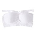 thumbnail image 4 of VISALY Strapless Bras Padded Bra Padded Bandeau Bra Wire Free Strapless Convertible Bralettes Basic Layer Tube Top Bra Sports Bra Bandeau Bras For Women Seamless Bras Women'S Bras White One size, 4 of 4