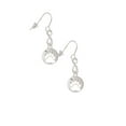thumbnail image 3 of Delight Jewelry Silvertone Bear Paw Silhouette Silver tone Infinity French Earrings, 3 of 4