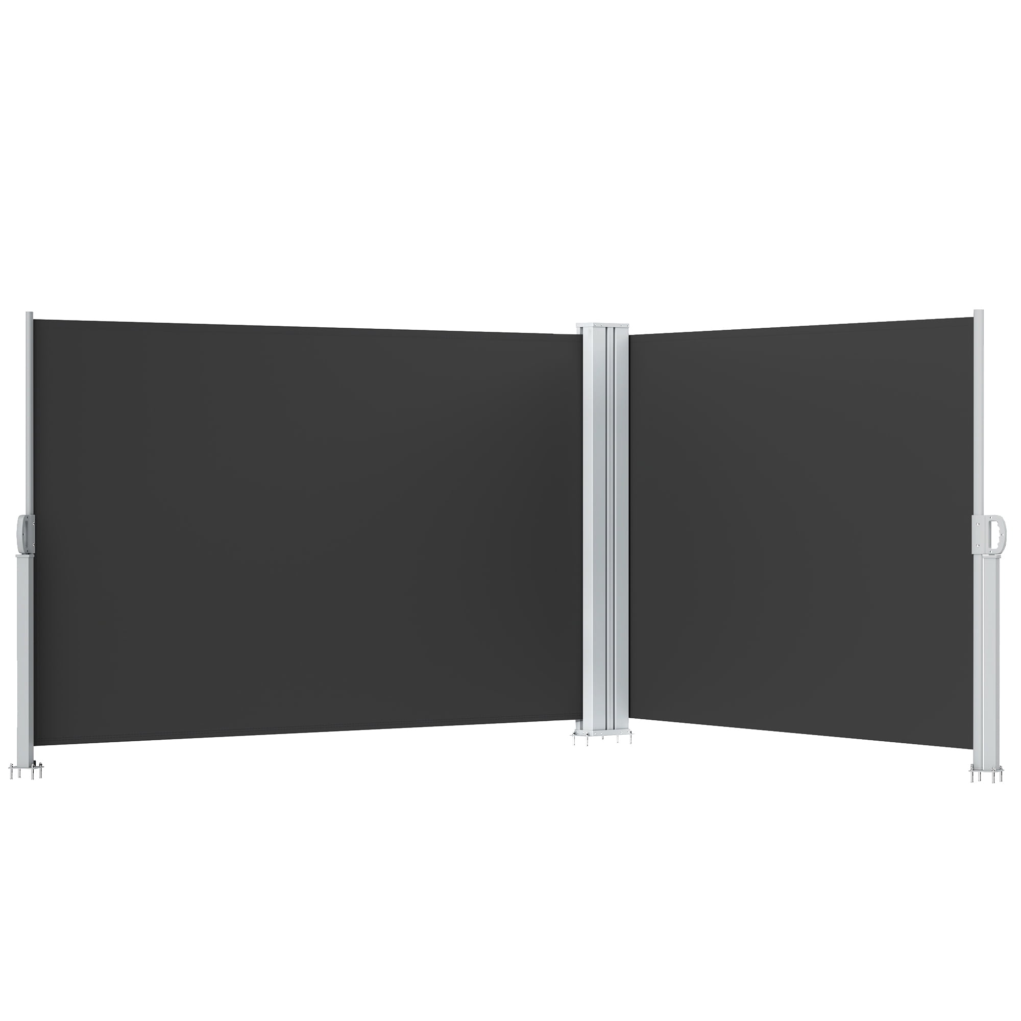 DEXTRUS Retractable Double Side Awning Privacy Screen & Fence Polyester, Polyurethane, 236''X 70''