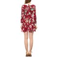 thumbnail image 4 of Allegra K Women's  Peter Pan Collar Long Sleeves Above Knee A Line Dress, 4 of 7