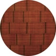 thumbnail image 1 of Ahgly Company Indoor Round Abstract Orange Contemporary Area Rugs, 5' Round, 1 of 1