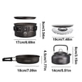 thumbnail image 2 of Juego de utensilios de cocina para acampar 3 unidades con hervidor de agua olla para senderismo y Picnic, 2 of 9