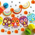 thumbnail image 5 of 50 Pieces Artificial Marigold Flowers and 50 Pieces Sugar Skull Day of The Dead Decor Dia De Los Muertos Decor for Diwali, Indian Festival, DIY Marigold Garland Wedding Halloween Decoration, 5 of 7