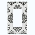 thumbnail image 5 of Metal Light Switch Plate Cover Damask Gray DAM006, 5 of 13
