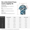 thumbnail image 5 of Susaid Sea Animal Print Men's Polo Shirts Button Down Short Sleeve Casual Summer Beach Vintage Shirts for Men-3X-Large, 5 of 5